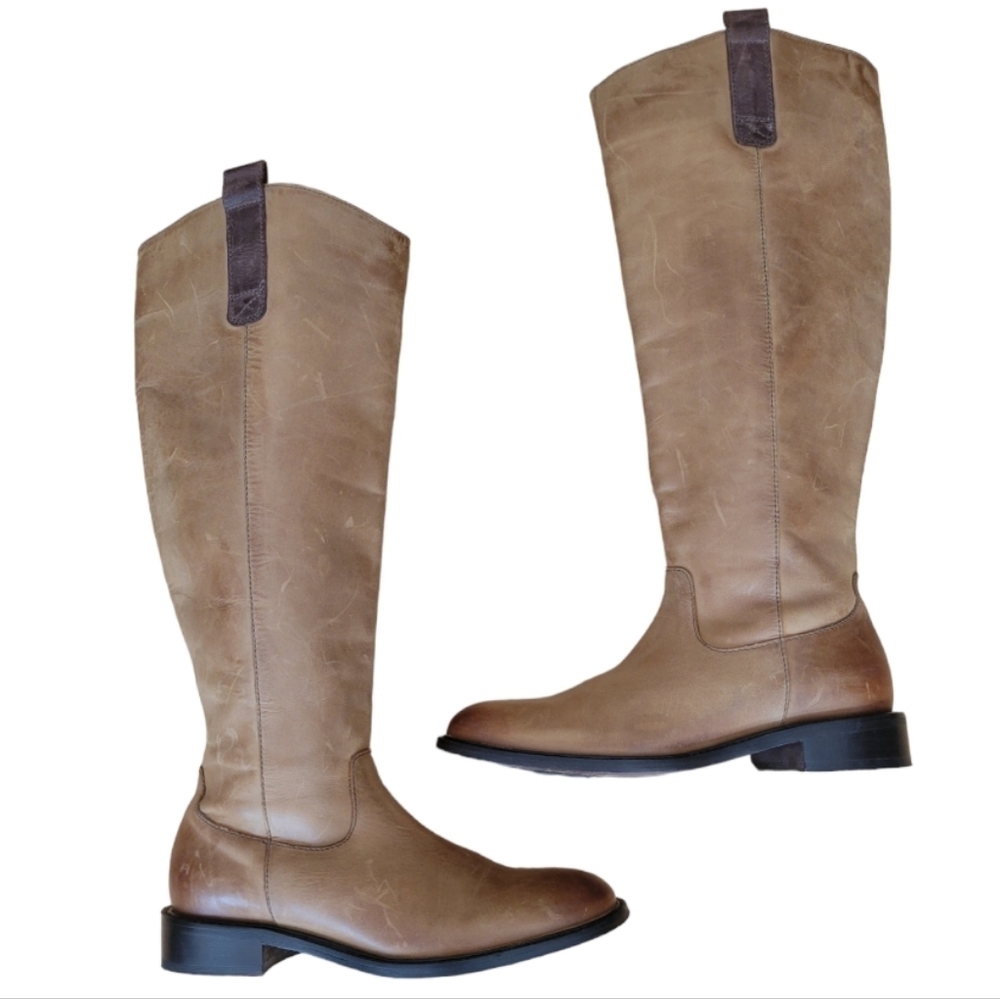 Vero Cuoio Distressed Italian‎ Leather Riding Boots Size 7